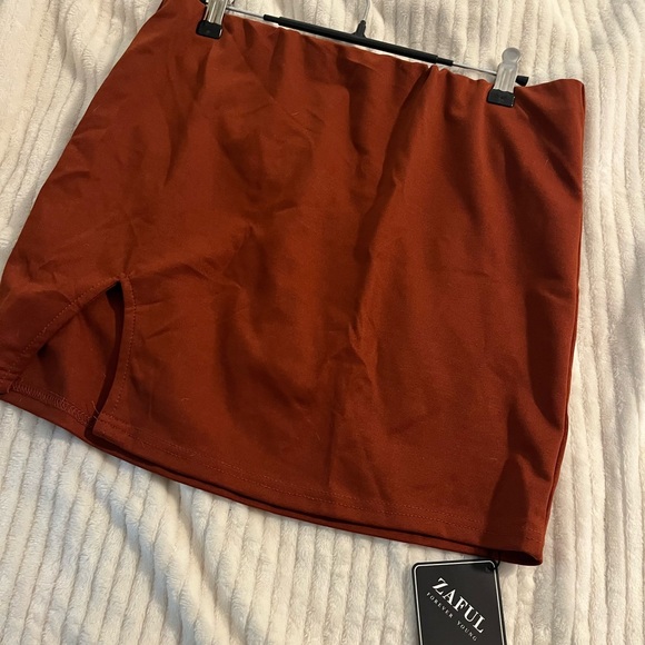 Zaful Dresses & Skirts - Zaful Women's Burnt Orange Mini Skirt NWT